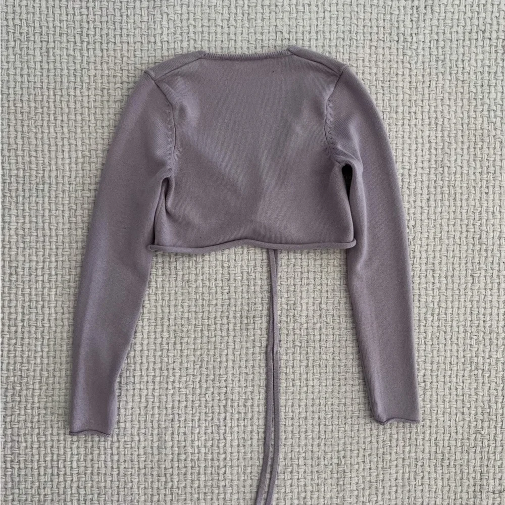 SOLD Zara Cropped Wrap Top - Picture 5 of 5